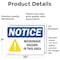 Signmission Microwave Hazard In This Area OSHA Notice Sign, Vinyl Decal, 10in W x 7in L, 2PK OS-2PACK-NS-D-710-L-15956 - alternate 3